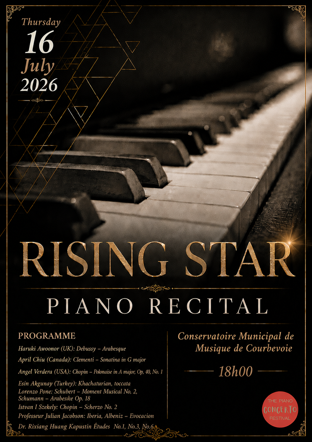 Rising Stars Piano Recital